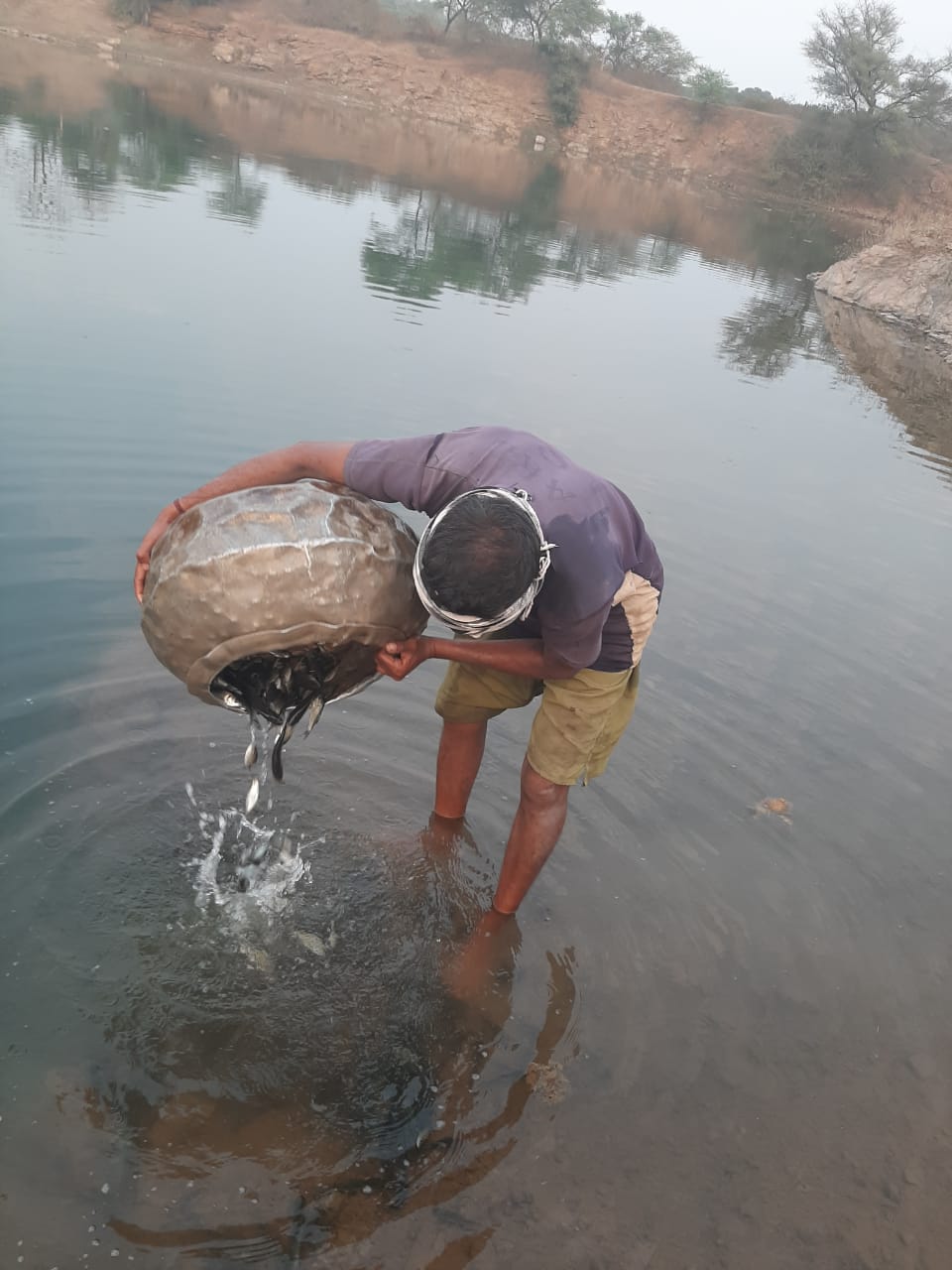 अनुपयोगी बंद पड़ी पत्थर खदानों में मछली पालन की अभिनव पहल