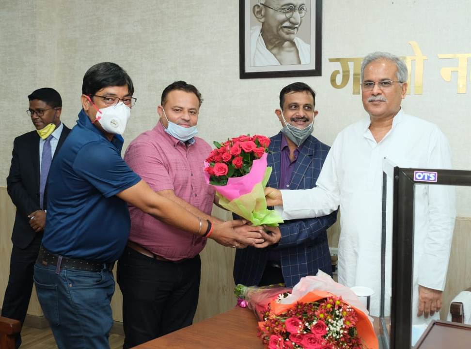 मुख्यमंत्री श्री भूपेश बघेल से रोटेज ग्रुप के प्रतिनिधिमंडल ने मुलाकात की