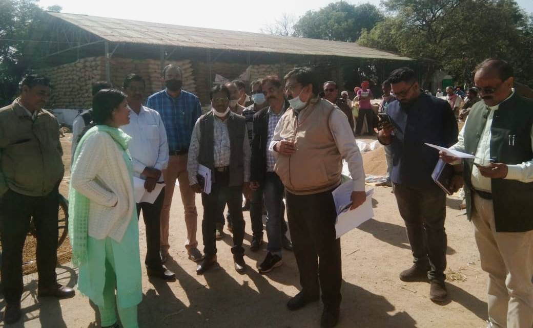 मार्कफेड की प्रबंध संचालक ने झलप, सोनासिल्ली और पिथौरा में धान खरीदी व्यवस्था का लिया जायजा