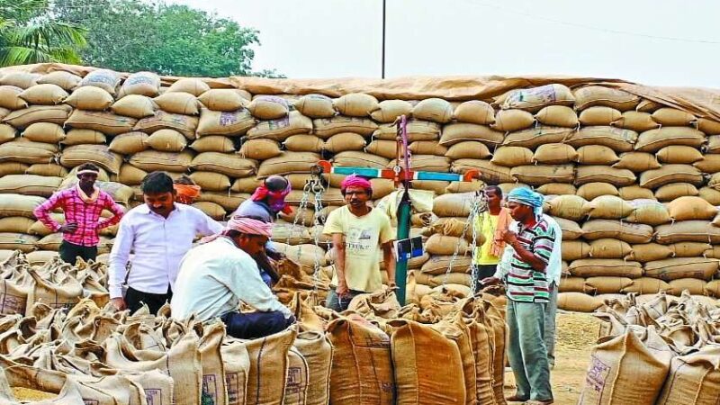 राज्य में धान खरीदी का आंकड़ा 52 लाख मीटरिक टन से पार