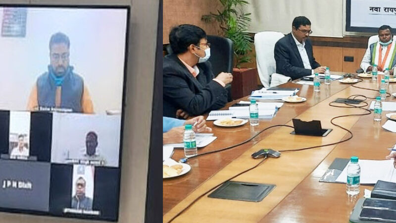 आबकारी मंत्री ने वीडियो काॅन्फ्रेंसिंग से अधिकारियों की बैठक ली