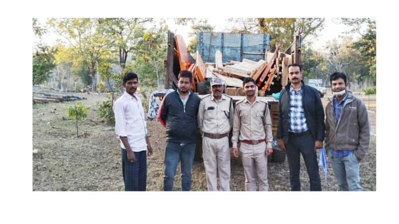 लगभग 2 लाख रूपए मूल्य के सागौन चिरान की जब्ती….वन विभाग की कार्रवाई