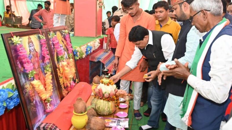 पटेल मरार समाज भवन का किया लोकार्पण