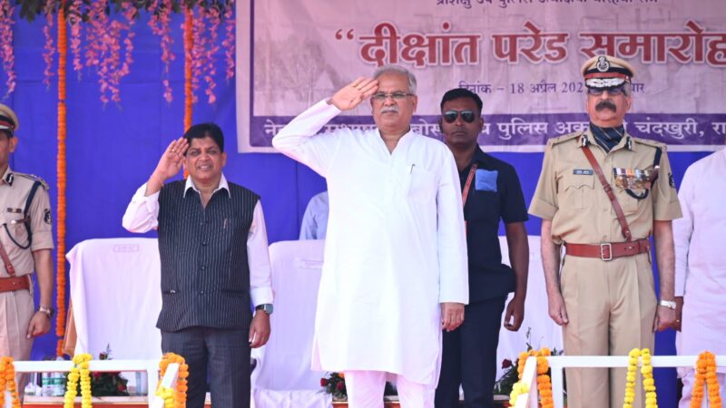 उप पुलिस अधीक्षकों के बारहवें बैच के दीक्षांत परेड समारोह में शामिल हुए मुख्यमंत्री