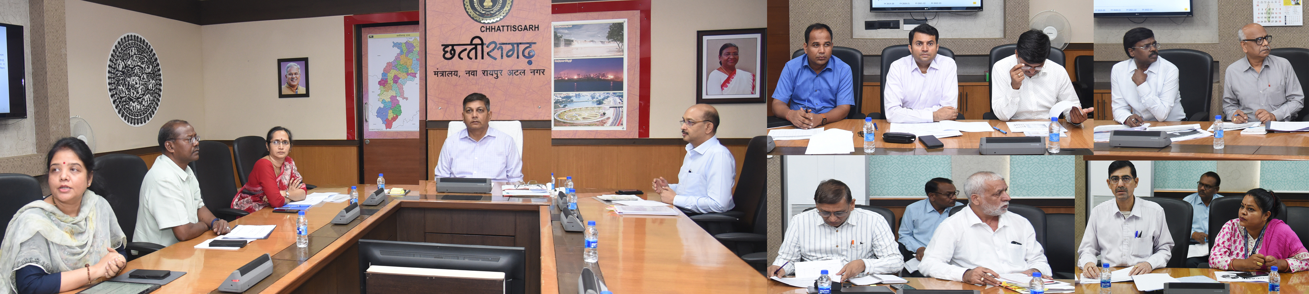 पंचायत ग्रामीण विकास, इलेक्ट्रॉनिक एवं सूचना प्रौद्योगिकी विभाग के कार्यों की समीक्षा