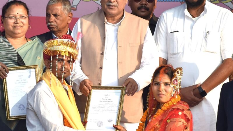 विवाह आयोजन में अब नहीं होगी परेशानी – गरीब परिवारों के बेटियों के धूम-धाम से विवाह के सपने होंगे पूरे