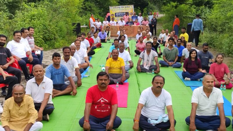 सड्डू में 44 वें निःशुल्क नियमित योगाभ्यास केंद्र का शुभारंभ