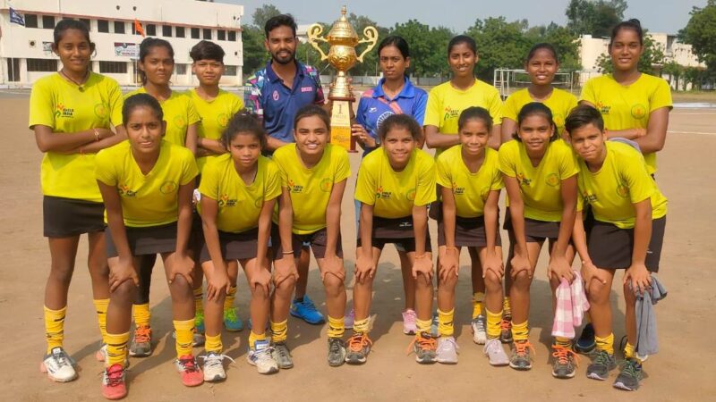 मेजर ध्यानचंद कप ऑल इंडिया वूमेन हॉकी टूर्नामेंट में राज्य खेल अकादमी बहतरई बिलासपुर की टीम ने जीता फाइनल