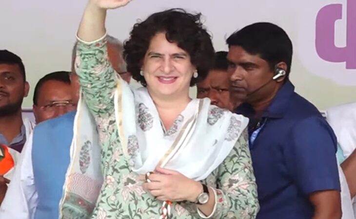 खैरागढ़ की सभा में प्रियंका गांधी ने की 8 महत्वपूर्ण घोषणाएं