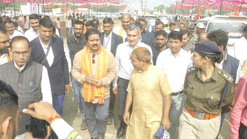 उप मुख्यमंत्री श्री शर्मा ने मेला स्थल में की जा रही तैयारियों का लिया जायजा