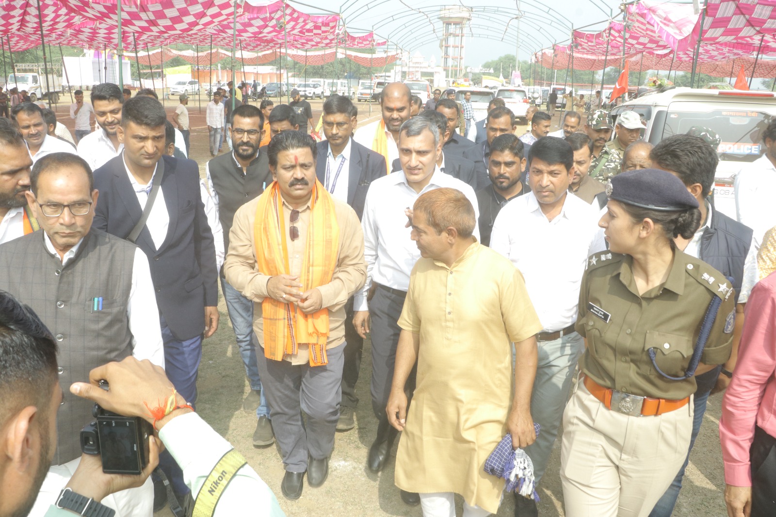 उप मुख्यमंत्री श्री शर्मा ने मेला स्थल में की जा रही तैयारियों का लिया जायजा