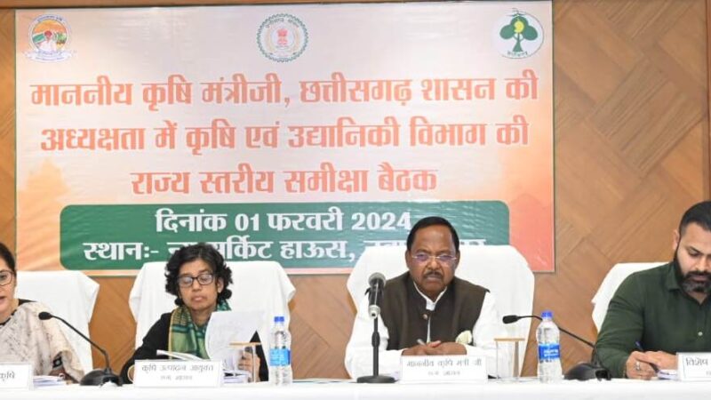 चक्रीय फसलों के लिए किसानों को करेंप्रोत्साहित: मंत्री श्री रामविचार नेताम