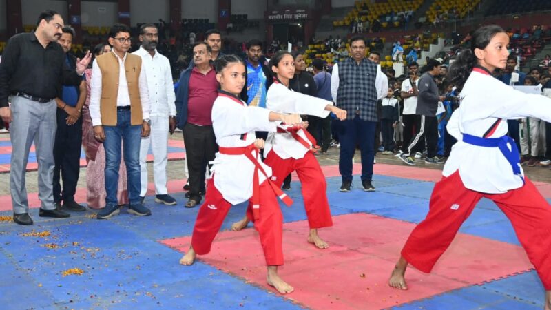 खेल जीवन का अभिन्न हिस्सा – मंत्री श्री टंकराम वर्मा, नेशनल ताइक्वांडो का किया शुभारंभ