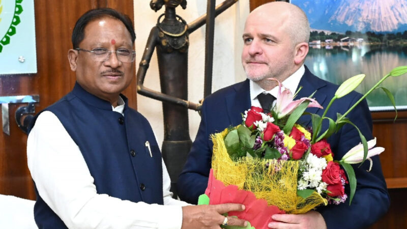 मुख्यमंत्री श्री विष्णु देव साय से पोलैंड की विदेशी मामलों की समिति के प्रतिनिधिमंडल ने की मुलाकात