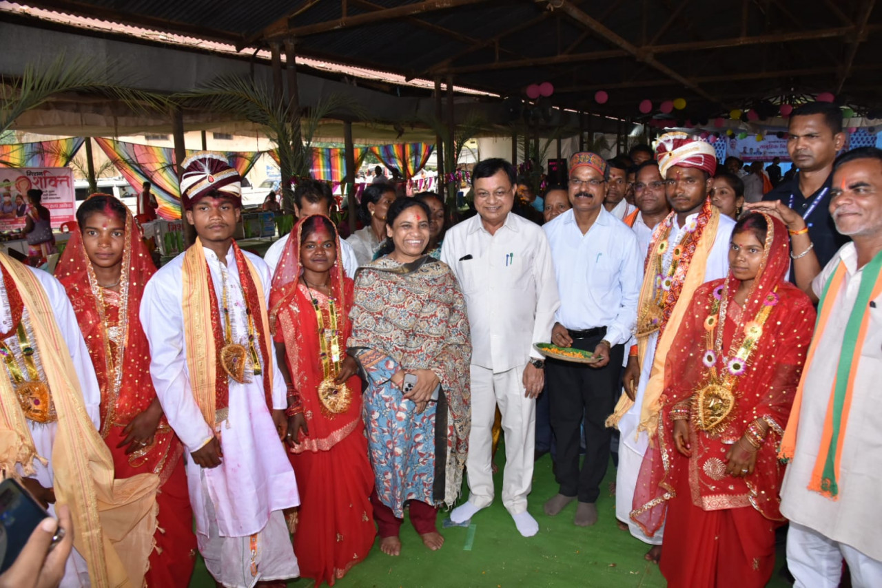 मुख्यमंत्री कन्या विवाह योजना के तहत 48 जोड़े परिणय सूत्र में बंधे