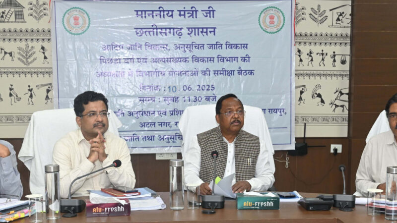 शैक्षणिक सत्र शुरू होने से पहले आश्रम-छात्रावासों की कराएं साफ-सफाई और रंग-रोगन: मंत्री श्री रामविचार नेताम