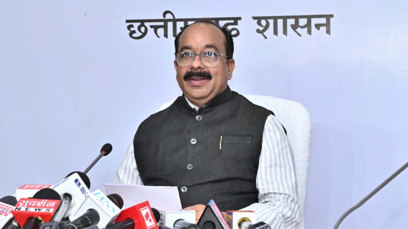  उप मुख्यमंत्री श्री अरुण साव ने कैबिनेट की बैठक में लिए गए निर्णयों की जानकारी दी