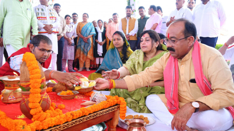 उप मुख्यमंत्री श्री अरुण साव के निवास पर हरेली की धूम