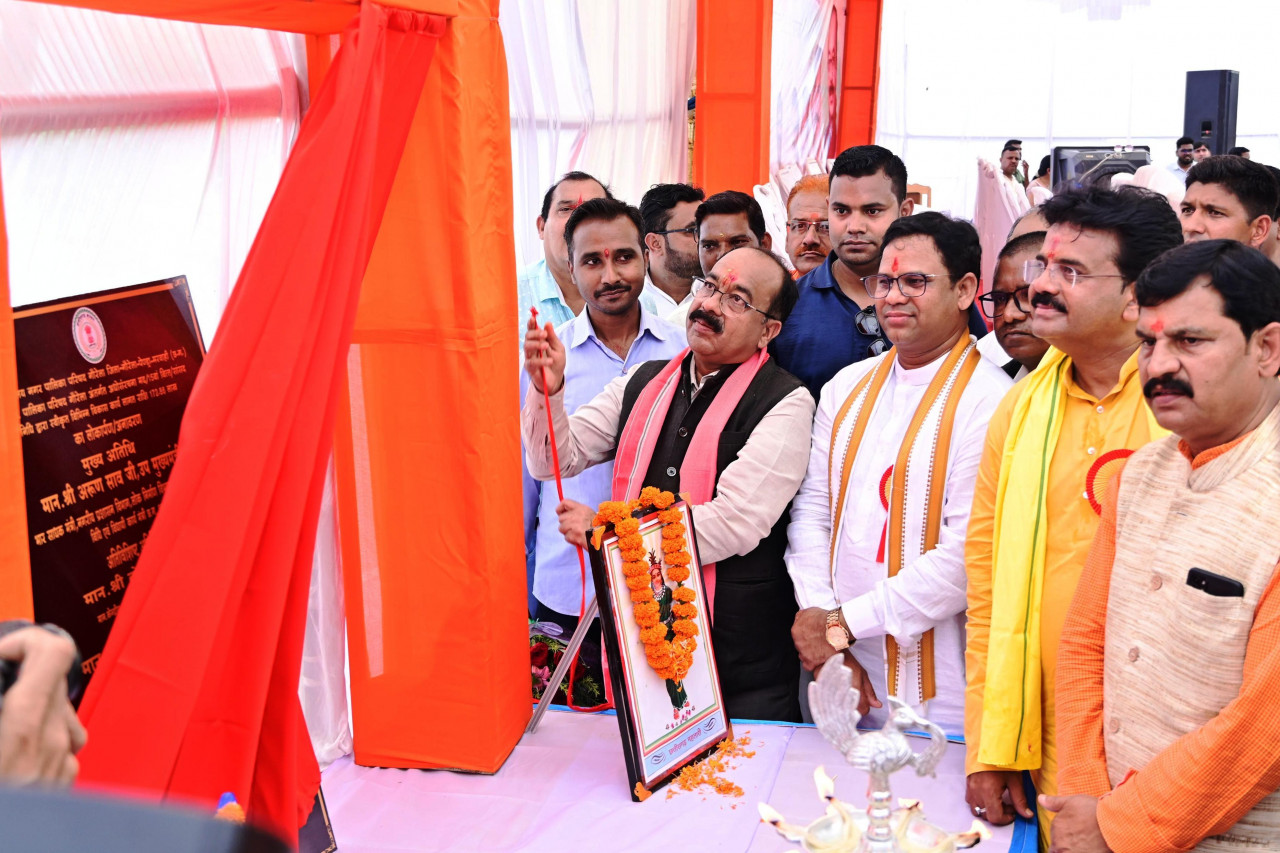 उप मुख्यमंत्री श्री अरुण साव ने 4.09 करोड़ के विकास कार्यों का किया लोकार्पण-भूमिपूजन