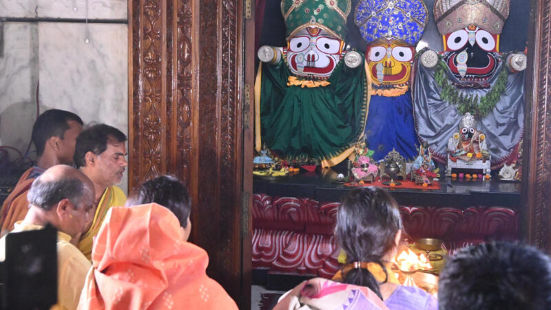 केंद्रीय मंत्री श्रीमती अन्नपूर्णा देवी ने रायपुर में भगवान जगन्नाथ का किया दर्शन