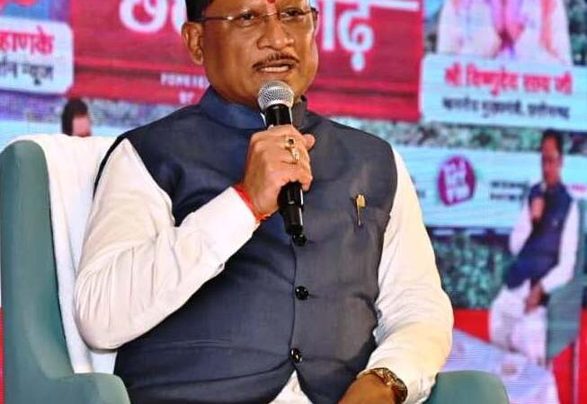  प्रदेश में नक्सलवाद समाप्त कर गढ़ेगें विकास की राह: मुख्यमंत्री श्री विष्णुदेव साय