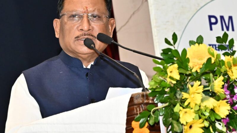 मुख्यमंत्री श्री विष्णु देव साय नगरीय प्रशासन विभाग के स्वच्छता, आवास और लोक कल्याण उत्सव में हुए शामिल