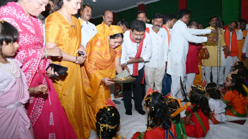 श्रद्धा और शक्ति के प्रतीक नवरात्र में माँ दुर्गा की आराधना कर उपमुख्यमंत्री श्री शर्मा ने दिया सद्भाव का संदेश