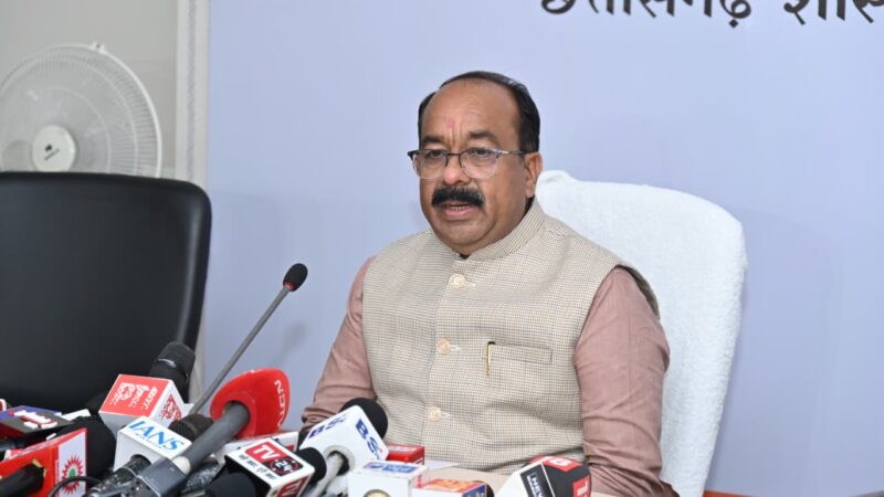 उप मुख्यमंत्री श्री अरुण साव ने कैबिनेट की बैठक में लिए गए निर्णयों की जानकारी दी